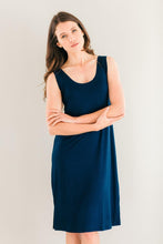 Load image into Gallery viewer, Blissful Blues - Navy Sleeveless Sleepshirt
