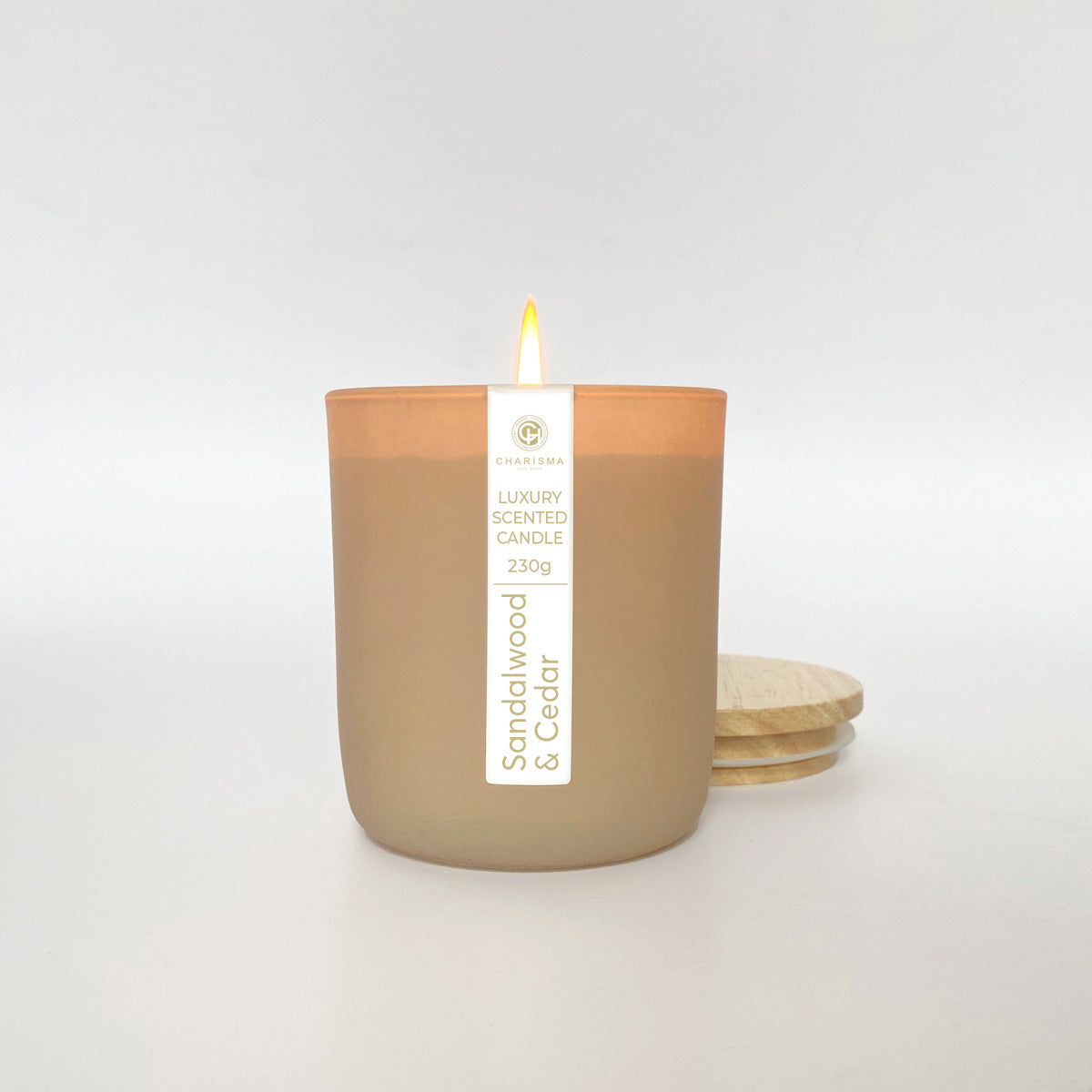 Serenity Luxury Scented Candle - Sandalwood & Cedar