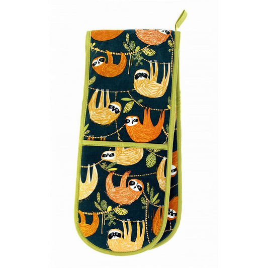 Hanging Around Double Oven Gloves