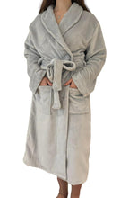 Load image into Gallery viewer, Dove Grey - Plush Fleece Gown
