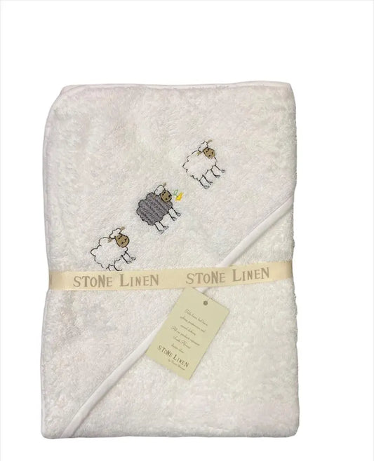 Baby Hooded Cotton Towel | Sheep